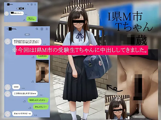今回はI県M市の受験生Tちゃんに中出ししてきました。【2月10日まで高画質マン写&本人目線モザイク無し画像付き】